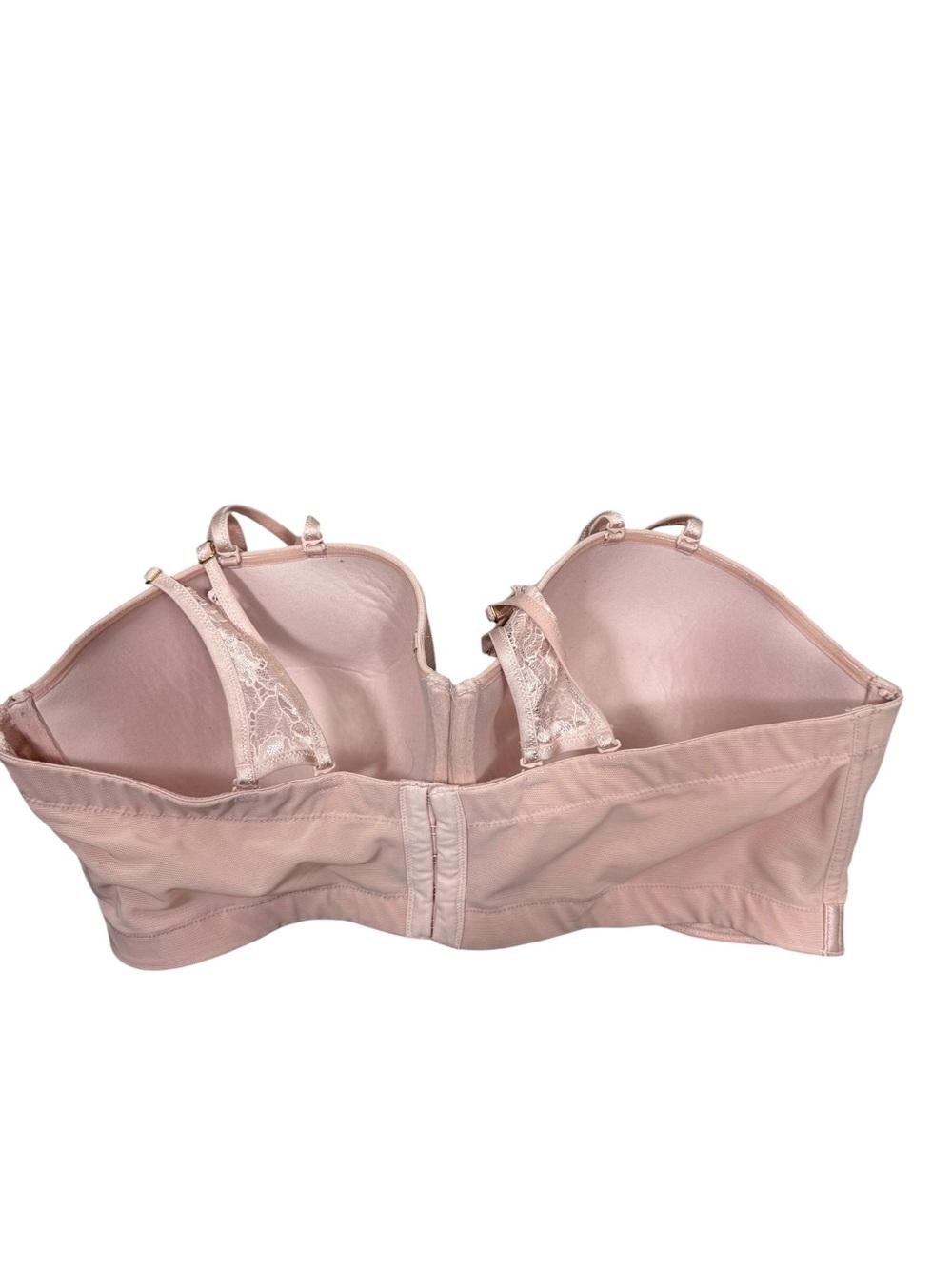 Cacique Lace-Overlay Balconette Bra - Blush size 42DDD - Picture 3 of 8